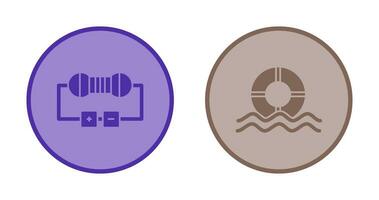 Resistor and  Float Icon vector