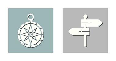 Compass and Direction Icon vector