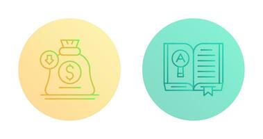 idea y estudiar icono vector