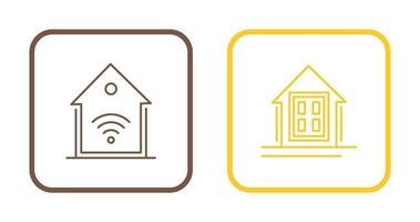 Smart Home and Window Icon vector