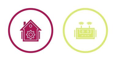 Home Automation and Router Icon vector