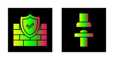 Firewall and Seat  Icon vector