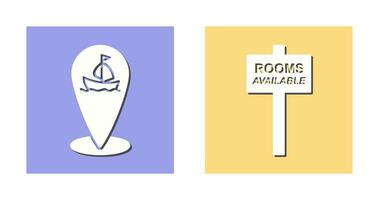 shipping location and room Icon vector