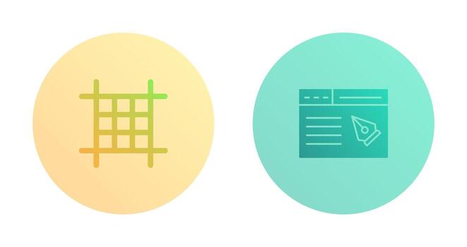 cuadrado diseño y web página icono vector