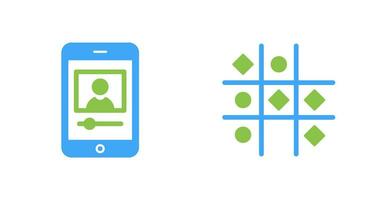 log and Tic Tac Toe Icon vector