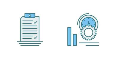 Check List and Performance Icon vector