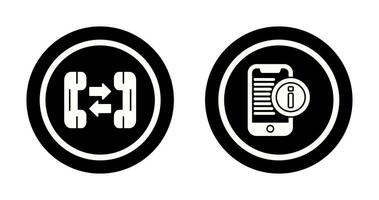 phone call and smartphone Icon vector