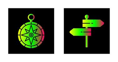 Compass and Direction Icon vector