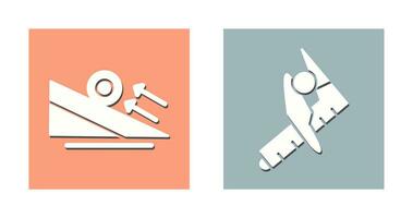 Force and Caliper Icon vector