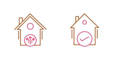 Vent and Houses Icon vector