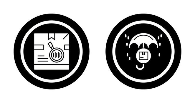 tracking code and protection Icon vector