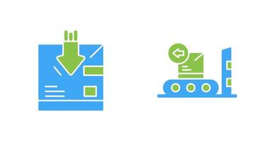return and delivery Icon vector