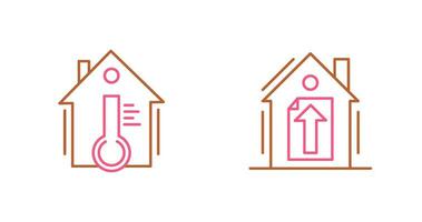 Temperature and Upload Icon vector