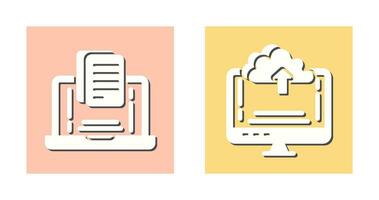 Document and Upload Icon vector