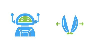 robot and playload Icon vector