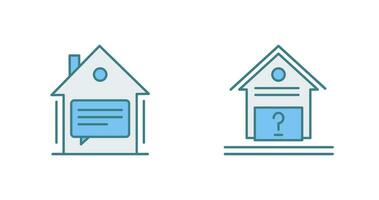 Message and Unknown Icon vector