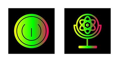 Gyroscope and Power Icon vector