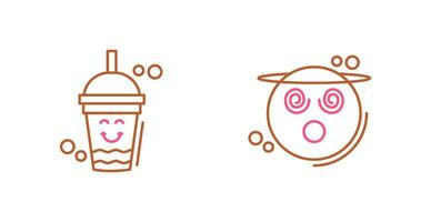 Drink and Dizzy Icon vector