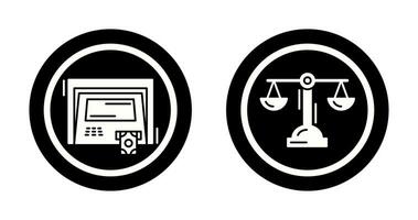 ATM and Balance Icon vector