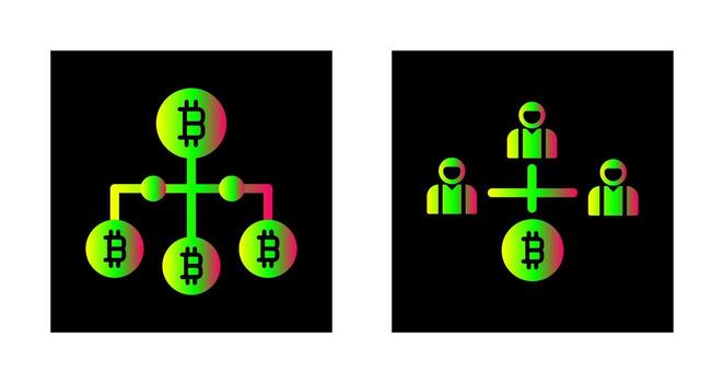 enlace y los usuarios icono vector