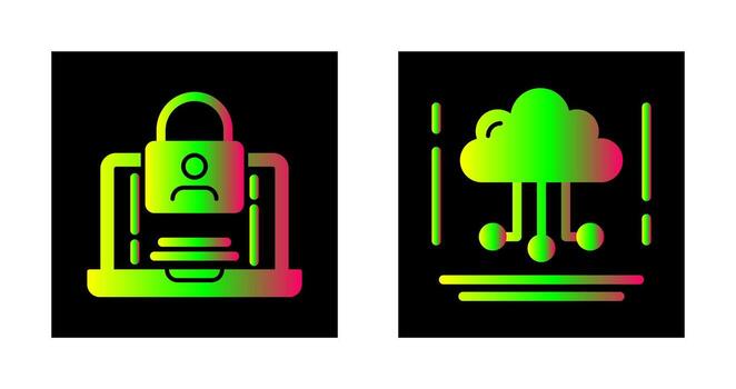 Authentication and Network Icon vector