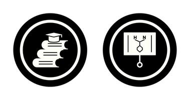 Books and Formula  Icon vector