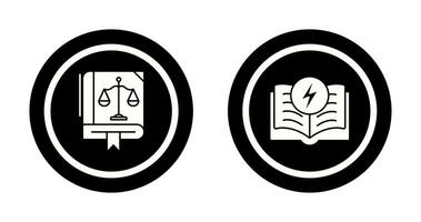 Law and Electricity Icon vector