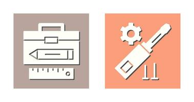 Geometry and Gear Icon vector