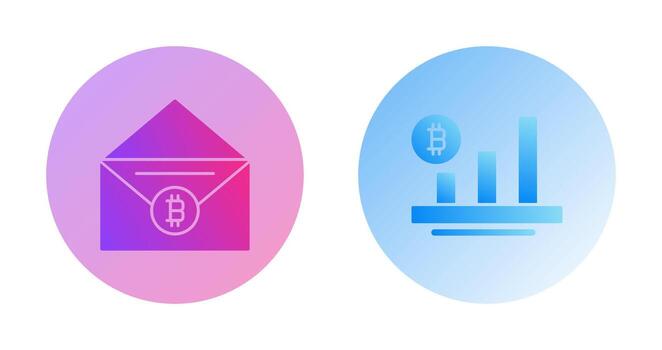 Mail and Chart Icon vector