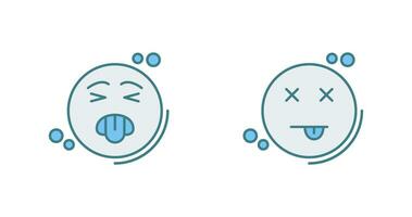 Disgusted and Dead Icon vector
