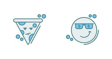 Pizza and Cool Icon vector