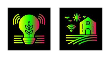 Idea and Smart Farm Icon vector