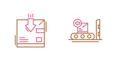 return and delivery Icon vector