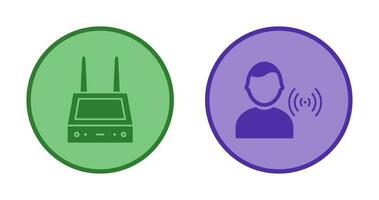 router and signal  Icon vector