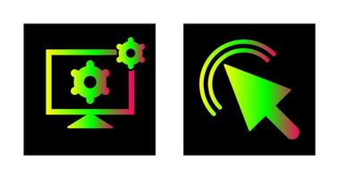 click and development tools Icon vector