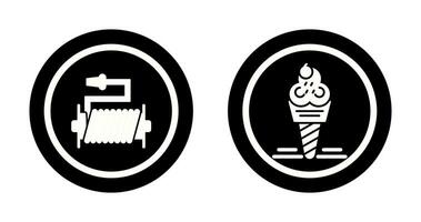 Water Hose and Ice Cream Icon vector