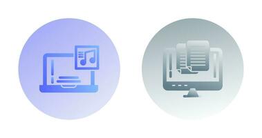 Music and Paste Icon vector