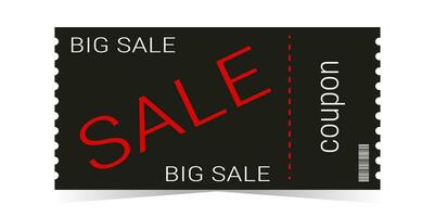 Discount voucher and sale coupon template layout. vector