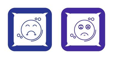 Tired and Upset Icon vector