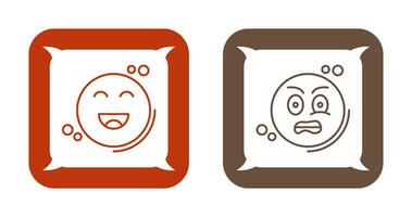 Happiness and Grimacing Icon vector