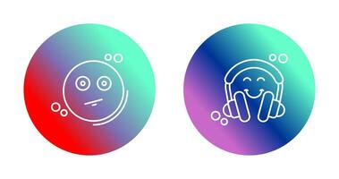 Neutral and Headphones Icon vector