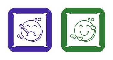 Sick and Heart Icon vector