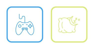 joystick and Pillow Icon vector