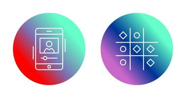 log and Tic Tac Toe Icon vector