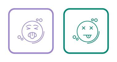 Disgusted and Dead Icon vector