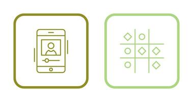 log and Tic Tac Toe Icon vector