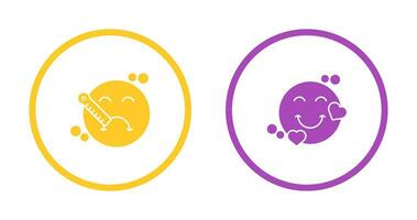 Sick and Heart Icon vector