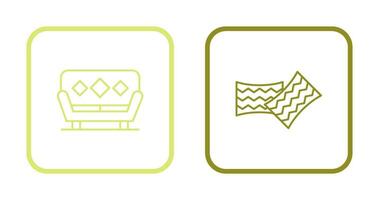 Sofa and Cushions Icon vector