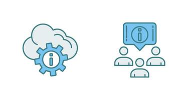 setting and information Icon vector