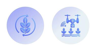 Agronomy and Smart Farm Icon vector